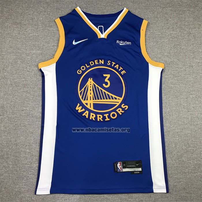 Camiseta Golden State Warriors Jordan Poole NO 3 Icon Azul